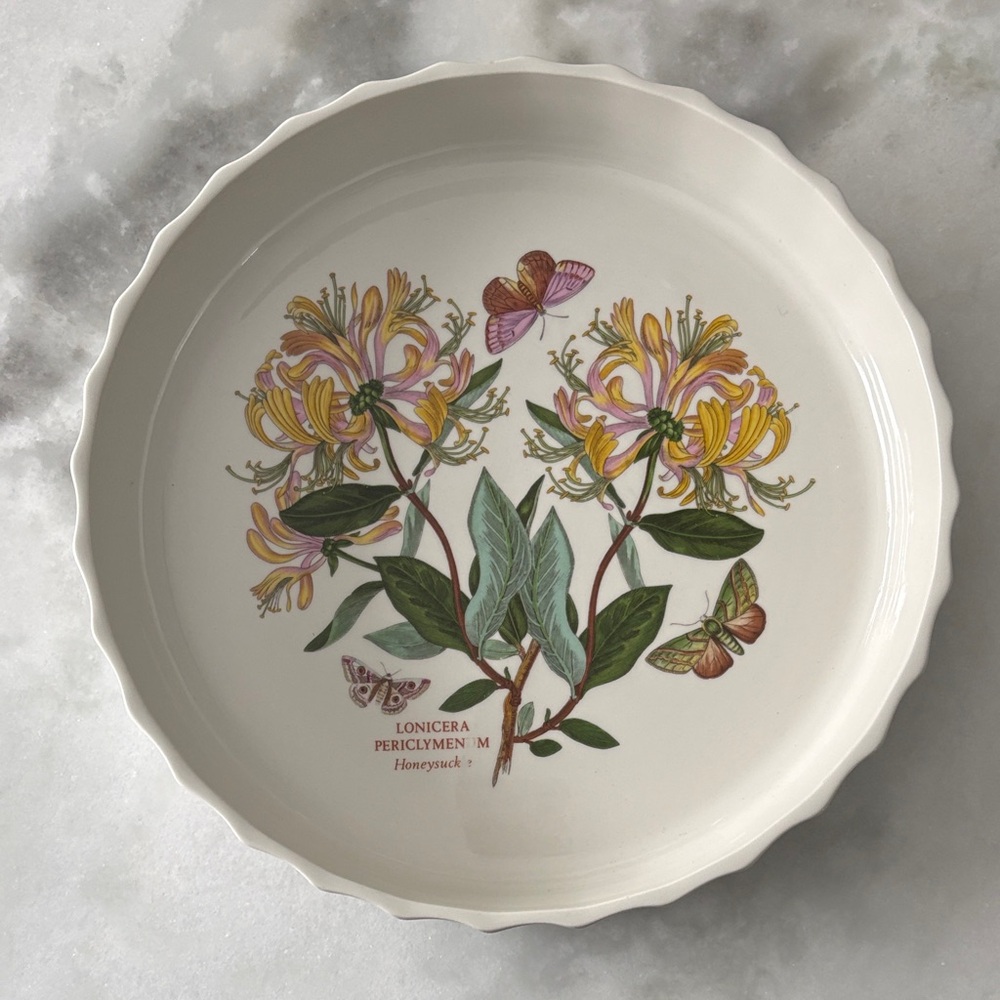 Portmeirion Honeysuckle flan dish Vintage